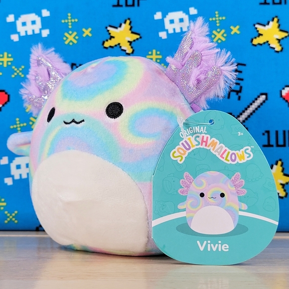 Squishmallow Vivie the Axolotl 5" UltraSoft Stuffed Sealife Squad Toy Plush NWT - Picture 6 of 12